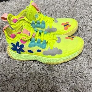 Adidas James Harden Solar Yellow Youth unisex size 4 basketball Sneakers